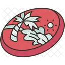 Frisbee Throwing Catching Icon