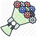 Frische Blumen Tulpenstrauss Blumen Symbol
