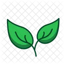 Frische Garten Blatt Symbol