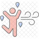 Frischluft Lineares Farbsymbol Symbol