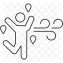 Frischluft Dunnes Liniensymbol Symbol