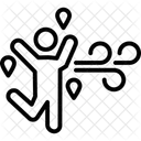 Frischluft Liniensymbol Symbol