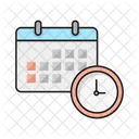 Frist Kalender Uhr Icon