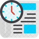 Deadline Uhr Zeitlimitanzeige Countdown Uhr Symbol