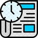 Deadline Uhr Zeitlimitanzeige Countdown Uhr Symbol