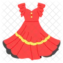 Frock Flamenco Clothing Icon