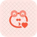 Frog Blowing Kiss Icon