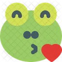 Frog Blowing Kiss  Icon
