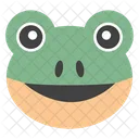 Frog Face Frog Smiley Emoji Icon