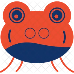 Frog Face  Icon