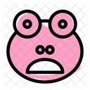 Frog Frowning Open Mouth Icon