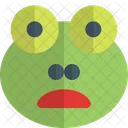 Frog Frowning Open Mouth Animal Wildlife Icon
