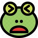 Frog Frowning Open Mouth Squinting Icon