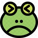 Frog Frowning Squinting Icon