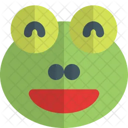 Frog Grinning Emoji Icon