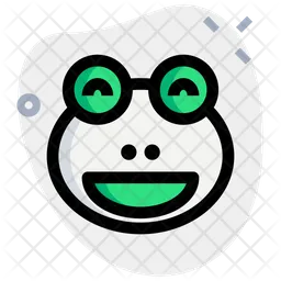 Frog Grinning Emoji Icon