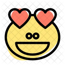 Frog Grinning Heart Eyes Emoji Icon