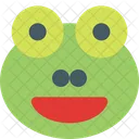 Frog Grinning Open Eyes Icon