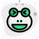 Frog Grinning Squinting Icon