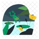 Frog In River  Icon