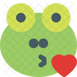 Frog Kiss Emoji Icon