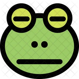 Frog Meh Emoji Icon