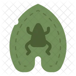 Frog On Lotus Leaf  Icon