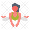 Frog Pose Yoga Practice Yoga Alignment Icon