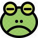 Frog Sad Closed Eyes Icon
