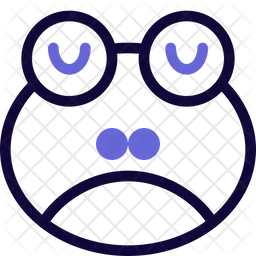 Frog Sad Emoji Icon