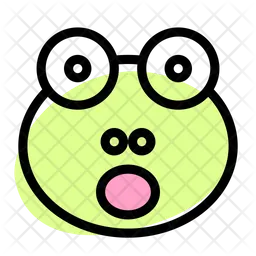 Frog Shock Emoji Icon