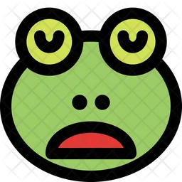 Frog Sleepy Emoji Icon