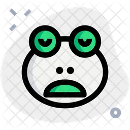 Frog Sleepy Emoji Icon