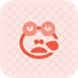 Frog Snoring Emoji Icon
