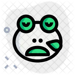 Frog Snoring Emoji Icon