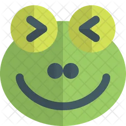 Frog Squinting Emoji Icon