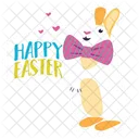 Frohe Ostern Hase Kaninchen Icon