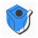 Sicherheit Schild Person Symbol
