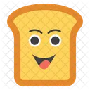 Frohliches Toast Emoji Emoticon Emotionen Symbol