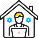 From By Means Of Worker Icon