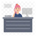 Desk Office Reception Icon