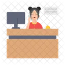 Desk Office Reception Icon