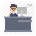 Desk Office Reception Icon