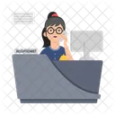 Desk Office Reception Icon
