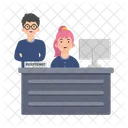 Desk Office Reception Icon