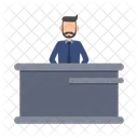 Desk Office Reception Icon
