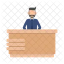 Desk Office Reception Icon