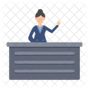 Desk Office Reception Icon