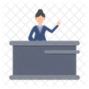 Desk Office Reception Icon
