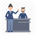 Desk Office Reception Icon